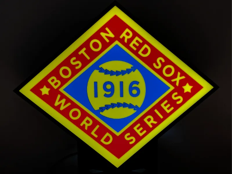 Boston Red Sox 1916 World Series Light Box