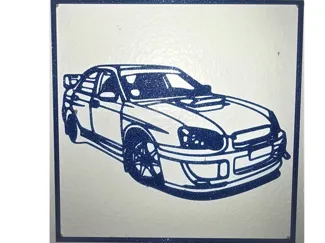 2004 wrx sti wall art