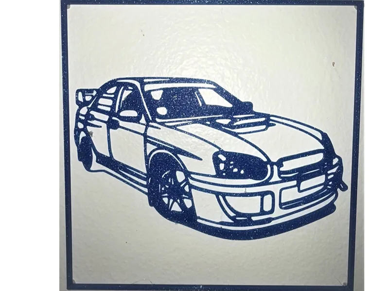 2004 wrx sti wall art