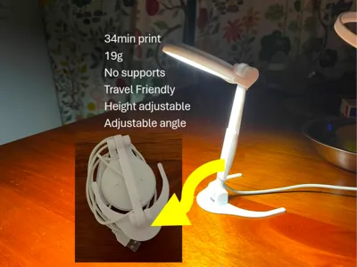 34min Foldable Travel Desk LED kit Lamp