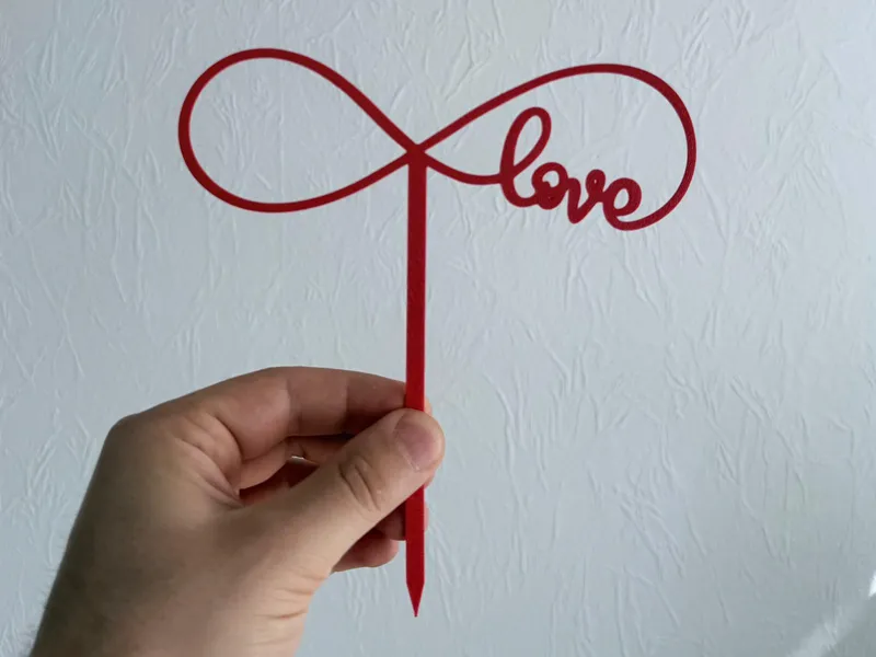 Cake topper - Love