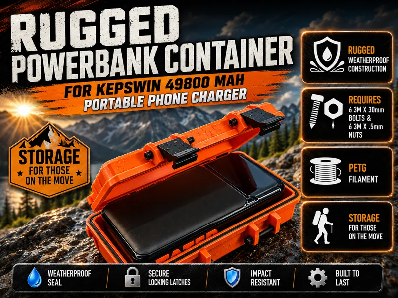 Rugged Power Bank Box - Kepswin Phone Charger
