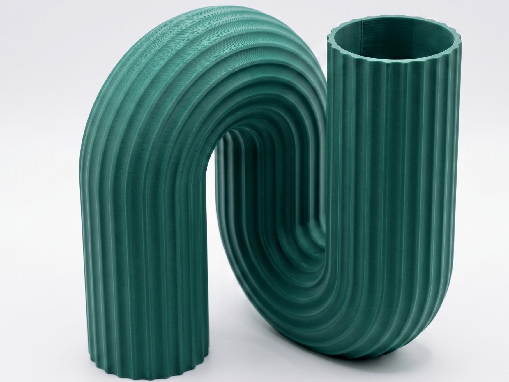 Ribbed Arch Vase - Trendy Aesthetic Art Decor - 1