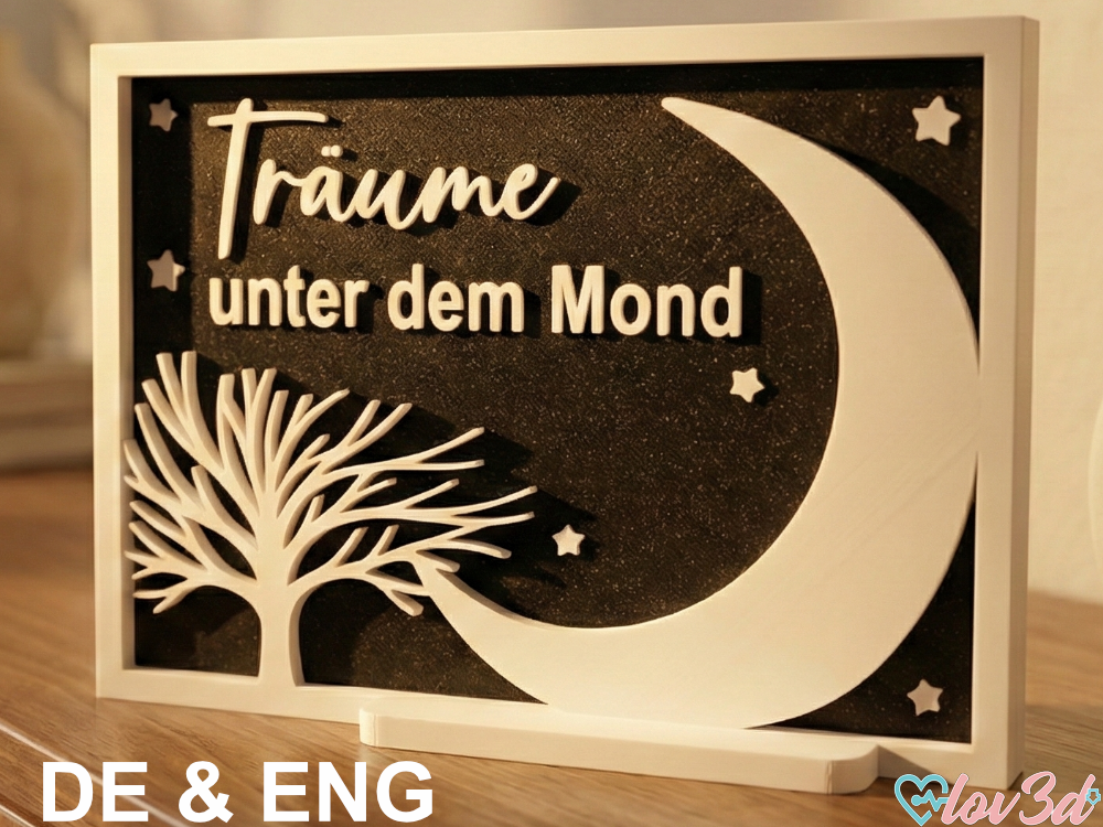 Self-Standing Card Moonlight Dreams