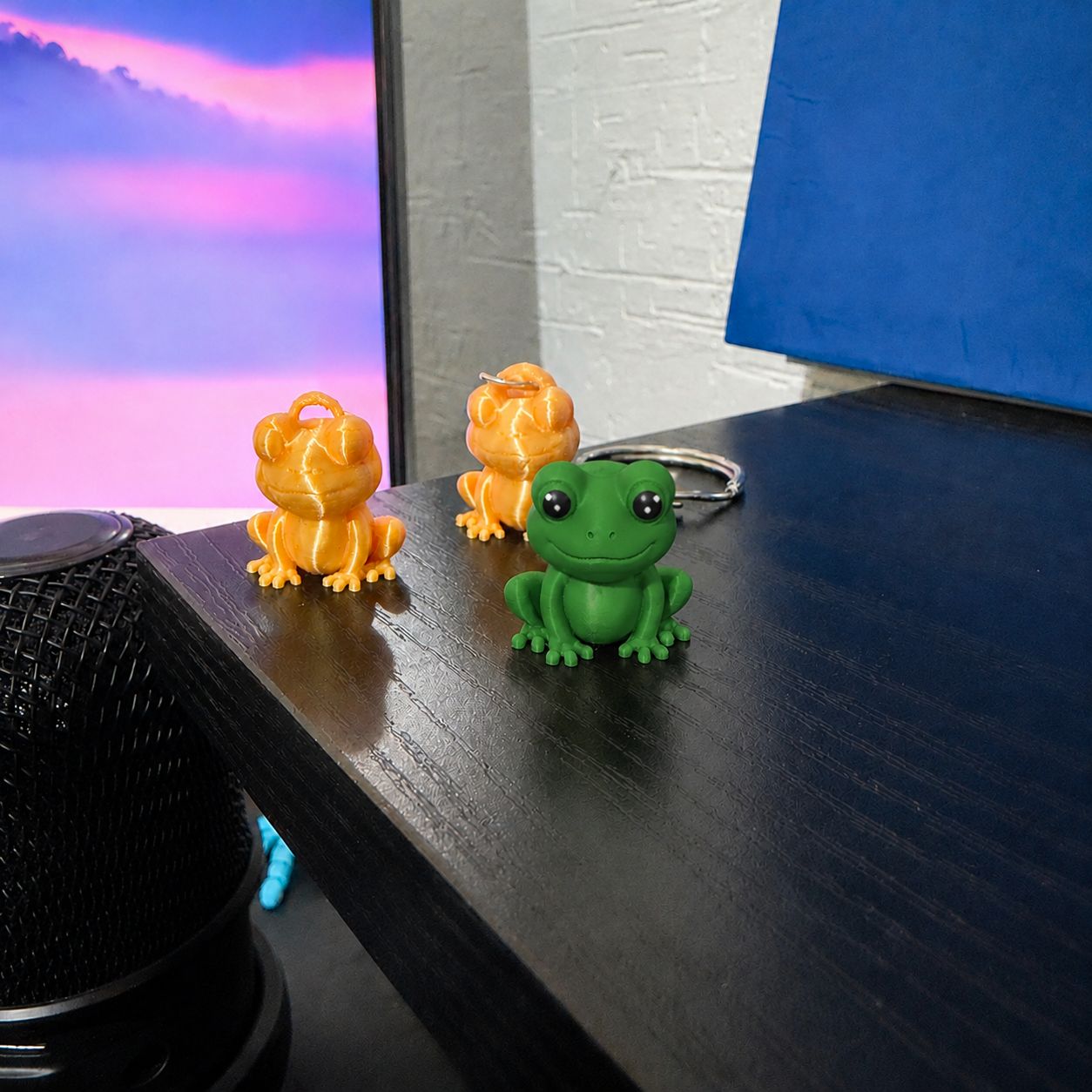 Miniatura 4 do modelo 3D Tiny Frog + Keychain 