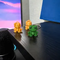 Frog multicolor print profile