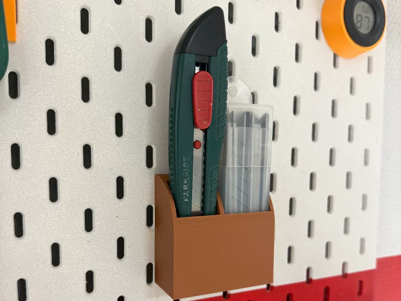 Ikea Skadis Knife and Spare blades holder