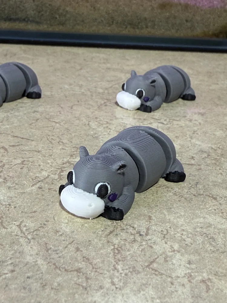 Miniatura 1 do modelo 3D Flexi Mini Hippo