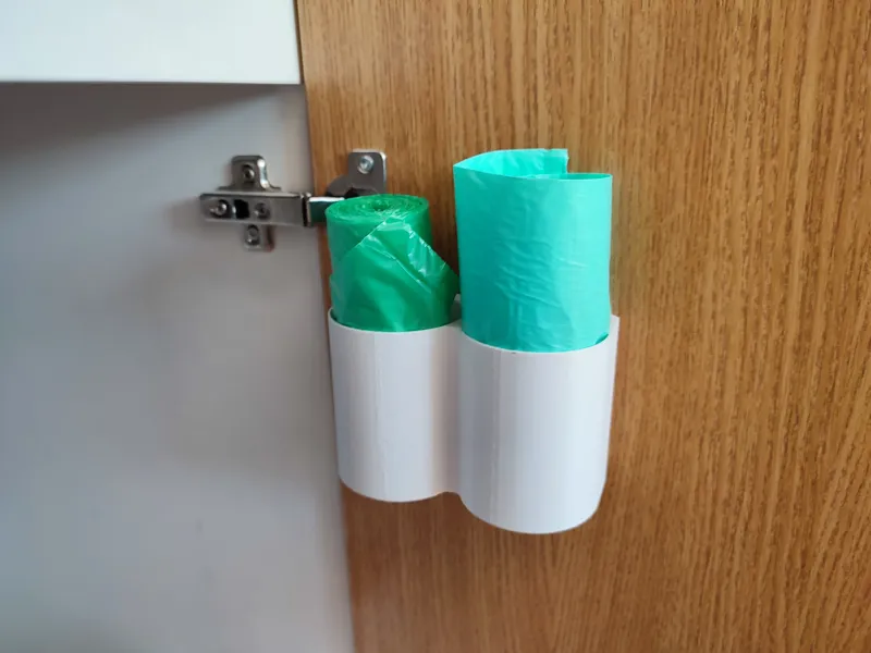 Slightly Under Engineered Trash Bag Roll Holder