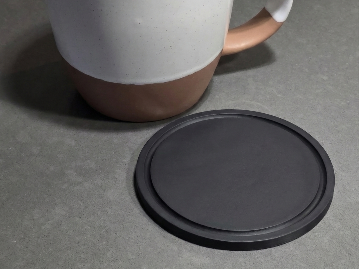 Coaster with Condensation Ring, Minimalist