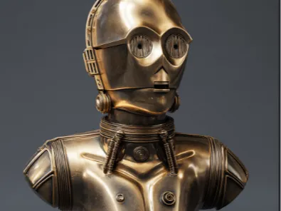 Figura decorativa: C-3PO Bust — referencia de MakerWorld