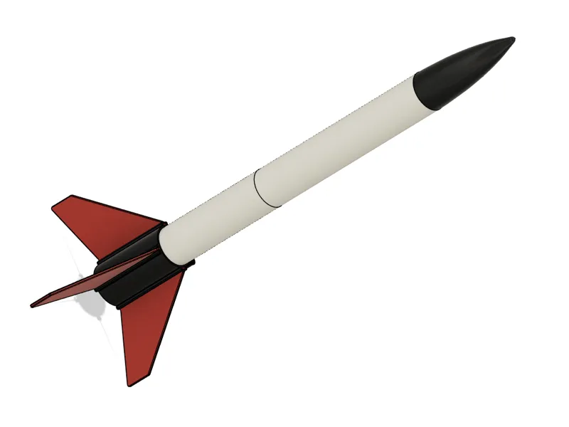 Modellrakete Heavy V2, für Treibsätze geeignet