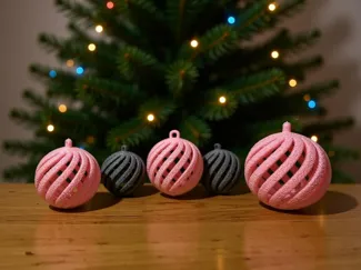 Spiral Twist Christmas Bauble