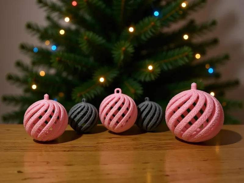Spiral Twist Christmas Bauble