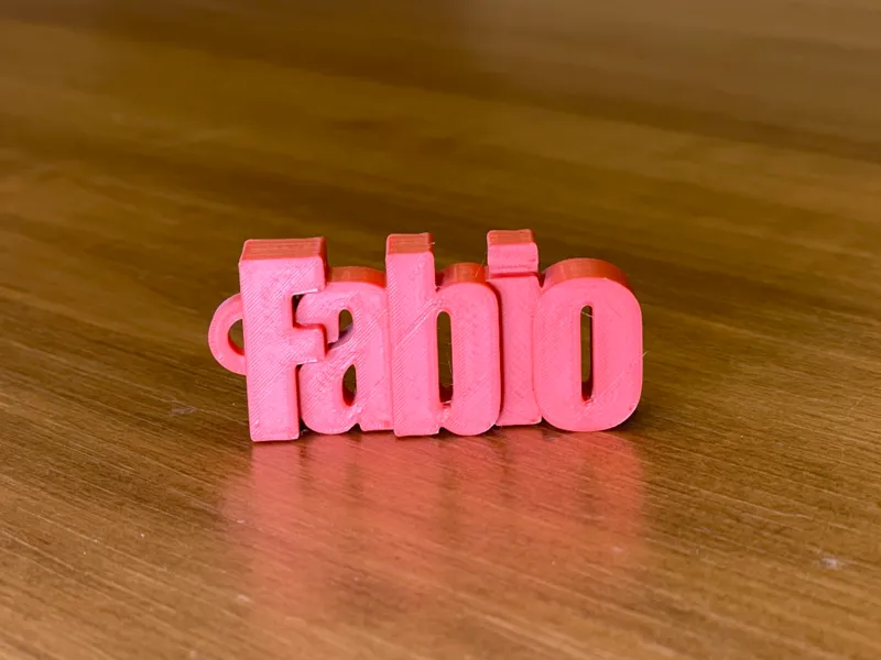 Fabio Name Keychain