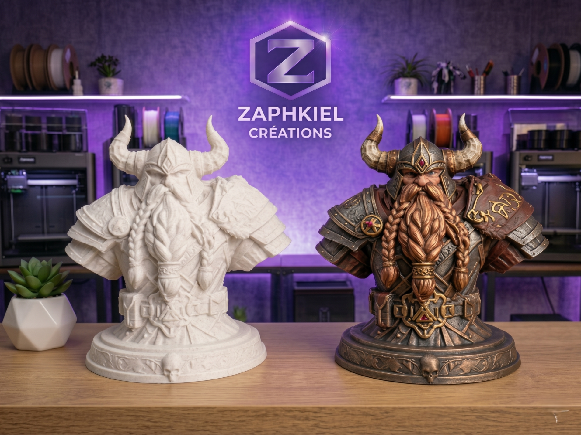 Dwarf Warrior Bust – RPG Series
