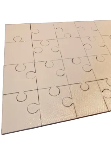 Letrero o emblema decorativo: Blank Puzzle – 24p (160x120mm) – UV / Sublimation — vista de referencia 2