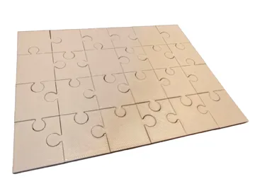 Letrero o emblema decorativo: Blank Puzzle – 24p (160x120mm) – UV / Sublimation — vista de referencia 4