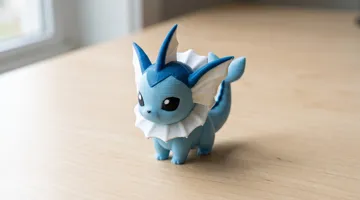 Modelo para impresión 3D: Vaporeon eeveelution Pokemon toy — vista de referencia 3