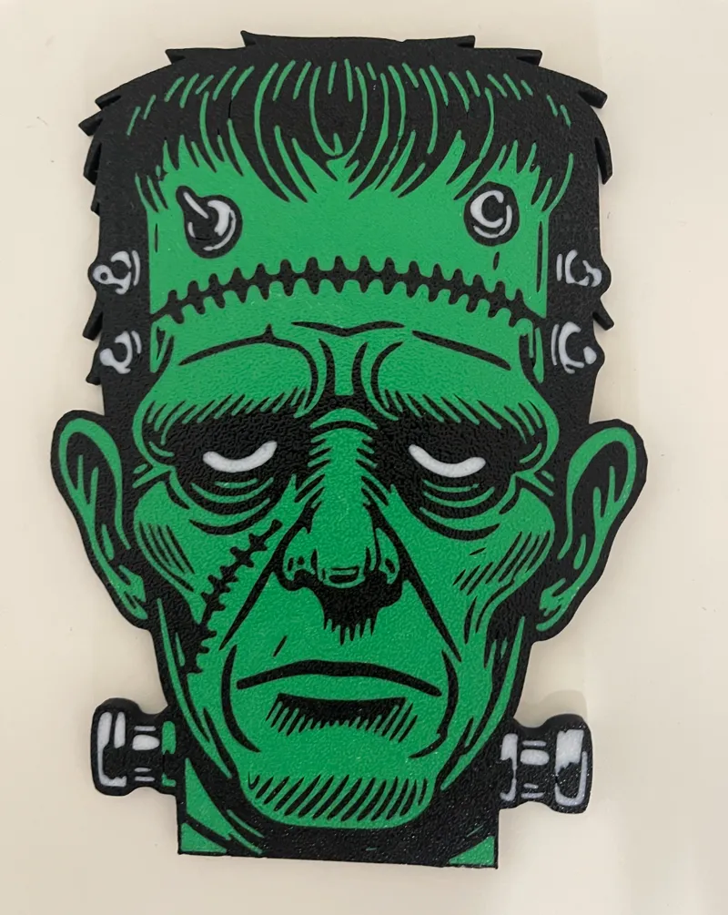 Frankestein Head Halloween decor