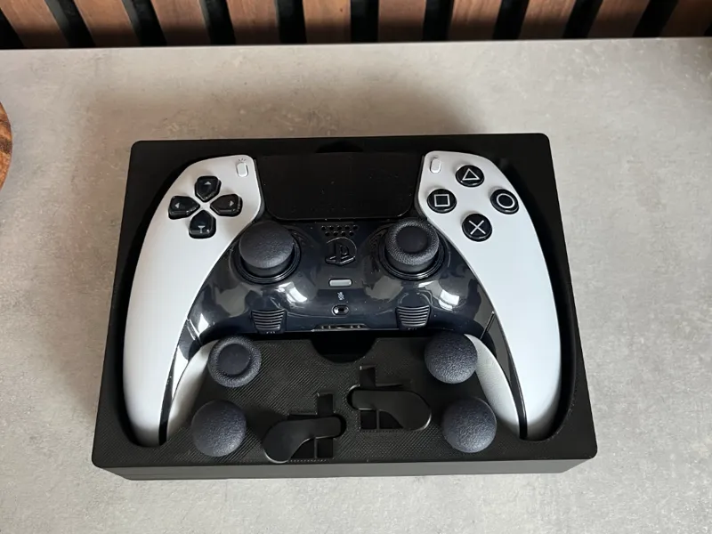 Gridfinity PS5 Edge Controller Tray with storage