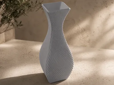 Swirl Texture Vase