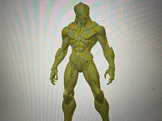 18 in tall Azrael Sentinel - Alien Warrior 