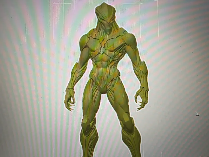 18 in tall Azrael Sentinel - Alien Warrior 