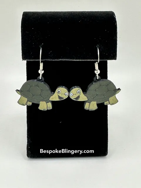 Turtle Earrings view 2