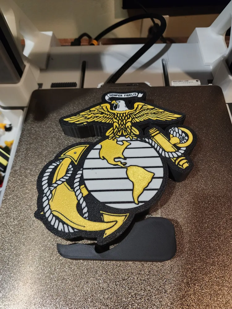 eagle,globe and anchor lightbox USMC - Free 3D Print Model - MakerWorld