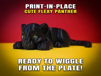 Cute Flexy Panther (Articulated Fidget Toy)