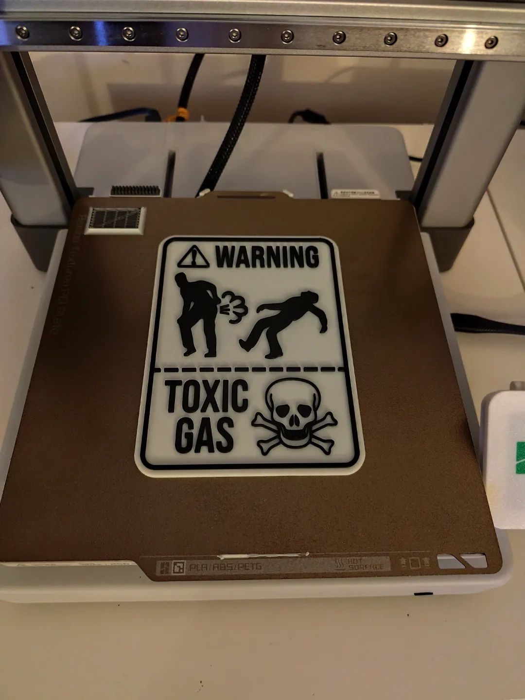 Bathroom Toxic Warning Sign view 2