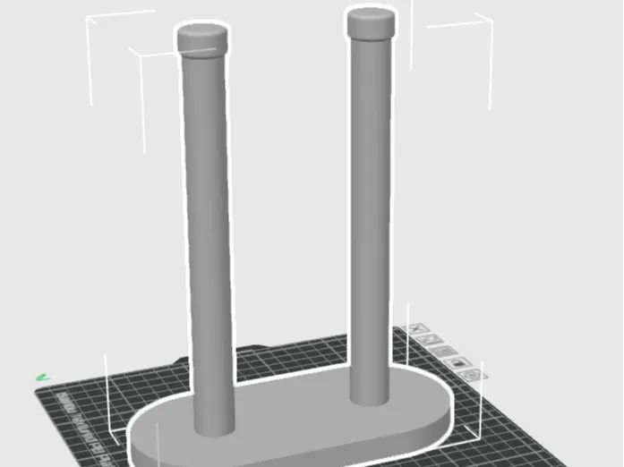 Minimalistic Double Paper Towel Holder