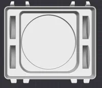 4 slots with slightly bigger sized slots for pucks