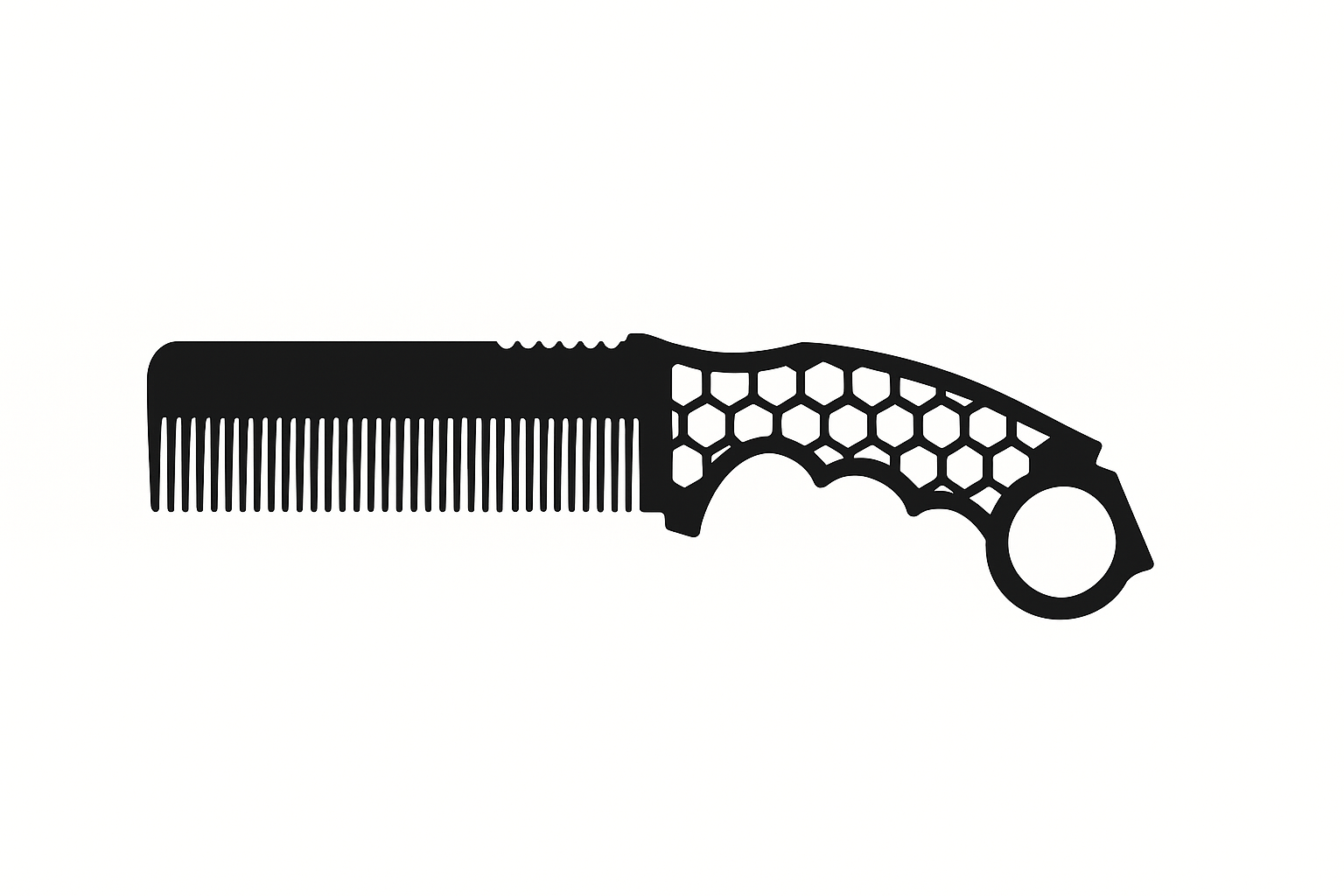 Miniatura 2 do modelo 3D Tactical karambit comb