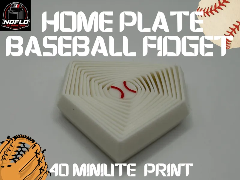 Home Plate Baseball Fidget
