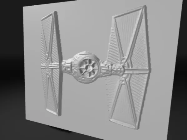 Tie fighter wall art