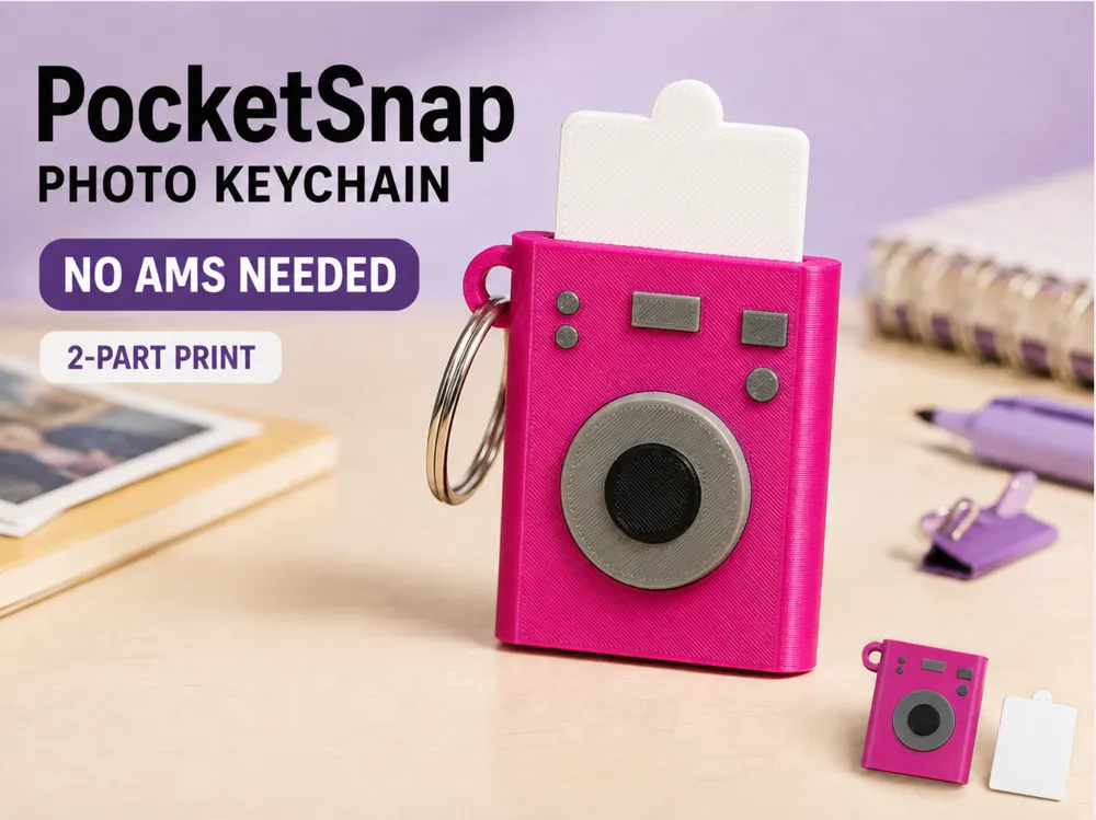 Llavero: Pocketsnap - photo camera keychain. Referencia del modelo original.