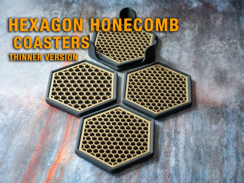 Hexagon Honeycomb Coaster - thinner version
