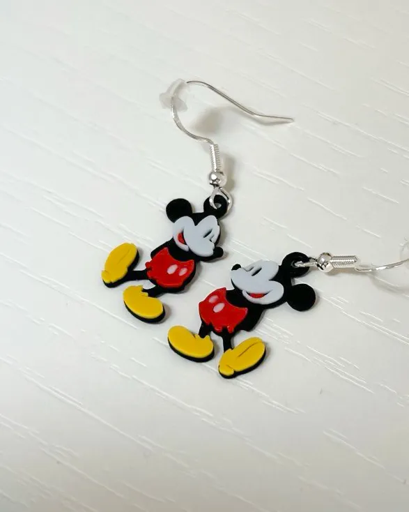 Orecchini Mickey Mouse 2D view 2