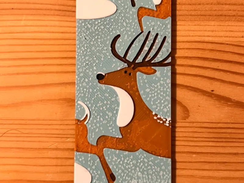Reindeer Bookmark -- hueforge