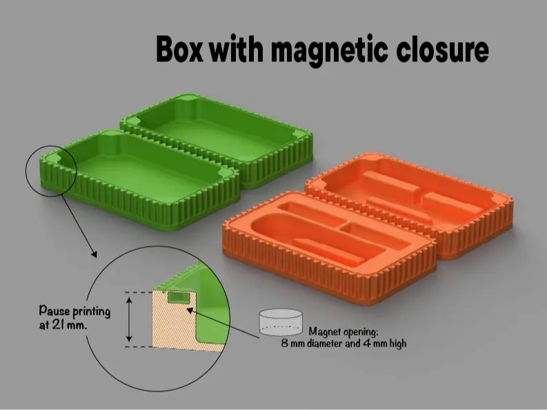 Caja Modular con Imanes Integrados – 2 Versiones
