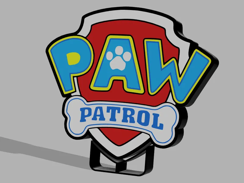 Paw Patrol Logo Lightbox