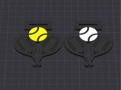 Beach Tennis Rackets Medal