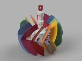 Spherical Wind Spinner for Garden Decoration