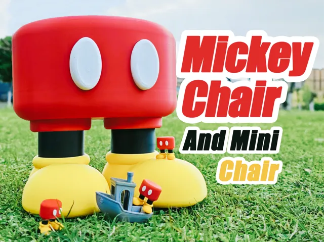 Mickey Chair Chair and Mini Mickey Mouse Chair