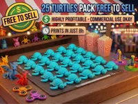 Free to Sell 25 Turtles in a row 8h 0.2mm layer 2 walls, 15%