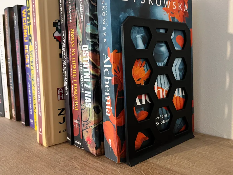 Honeycomb book end