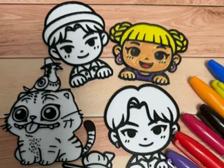 KPop Demon Hunters Coloring