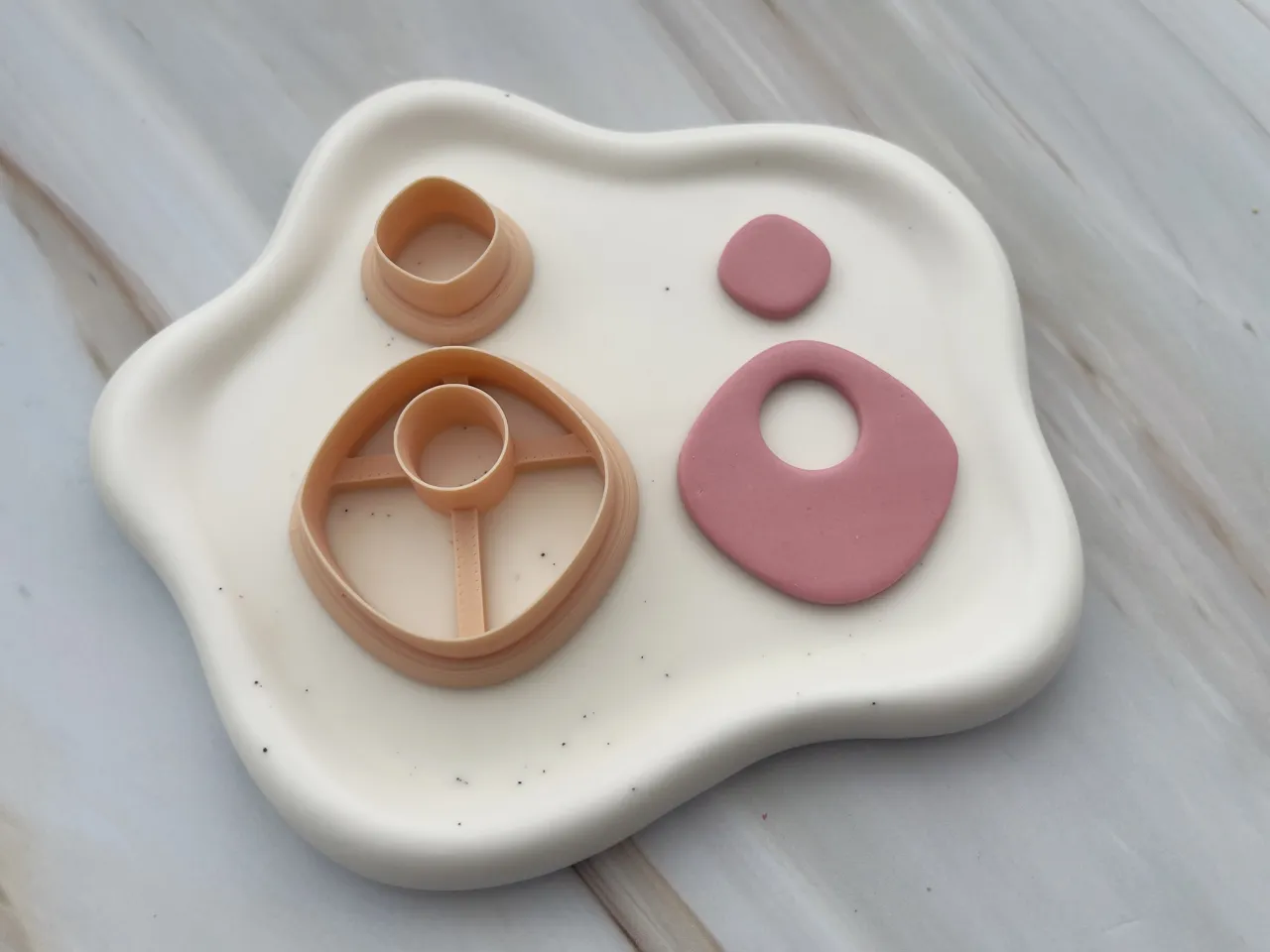 Geometric Polymer Clay Earrings Cutter view 2